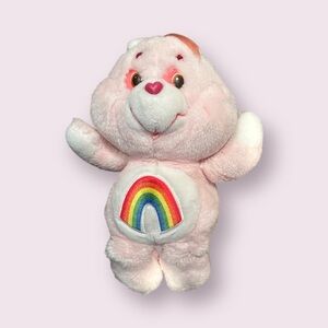 Vintage Cheer Care Bears Stuffed Animal Plush Toy 1980's